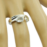 Ellie White Stone Party Ring for Stylish Occasions